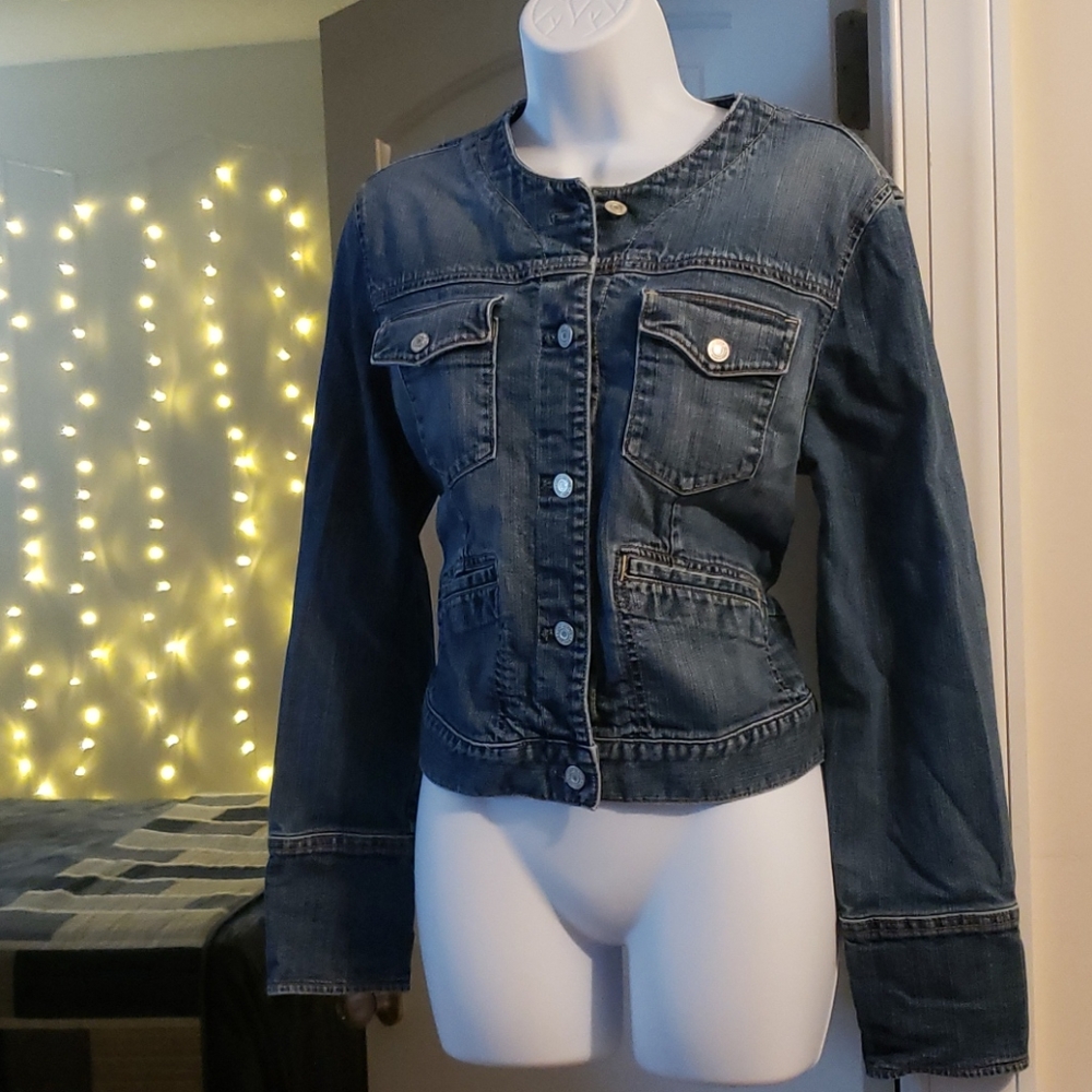 Button Up Blue Jean Jacket